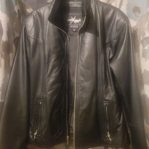 Maxima Black Leather Jacket